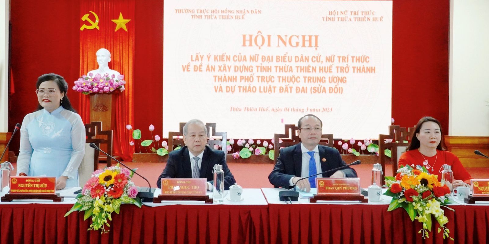 Lấy ý kiến nữ đại biểu dân cử, nữ trí thức về đề án xây dựng thành phố trực thuộc Trung ương