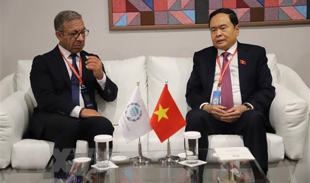 Phó Chủ tịch Thường trực Quốc hội Trần Thanh Mẫn gặp lãnh đạo IPU