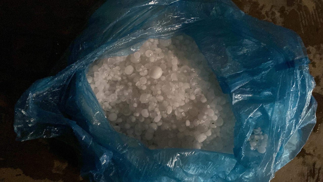 Xuất hiện mưa đá ở A Lưới