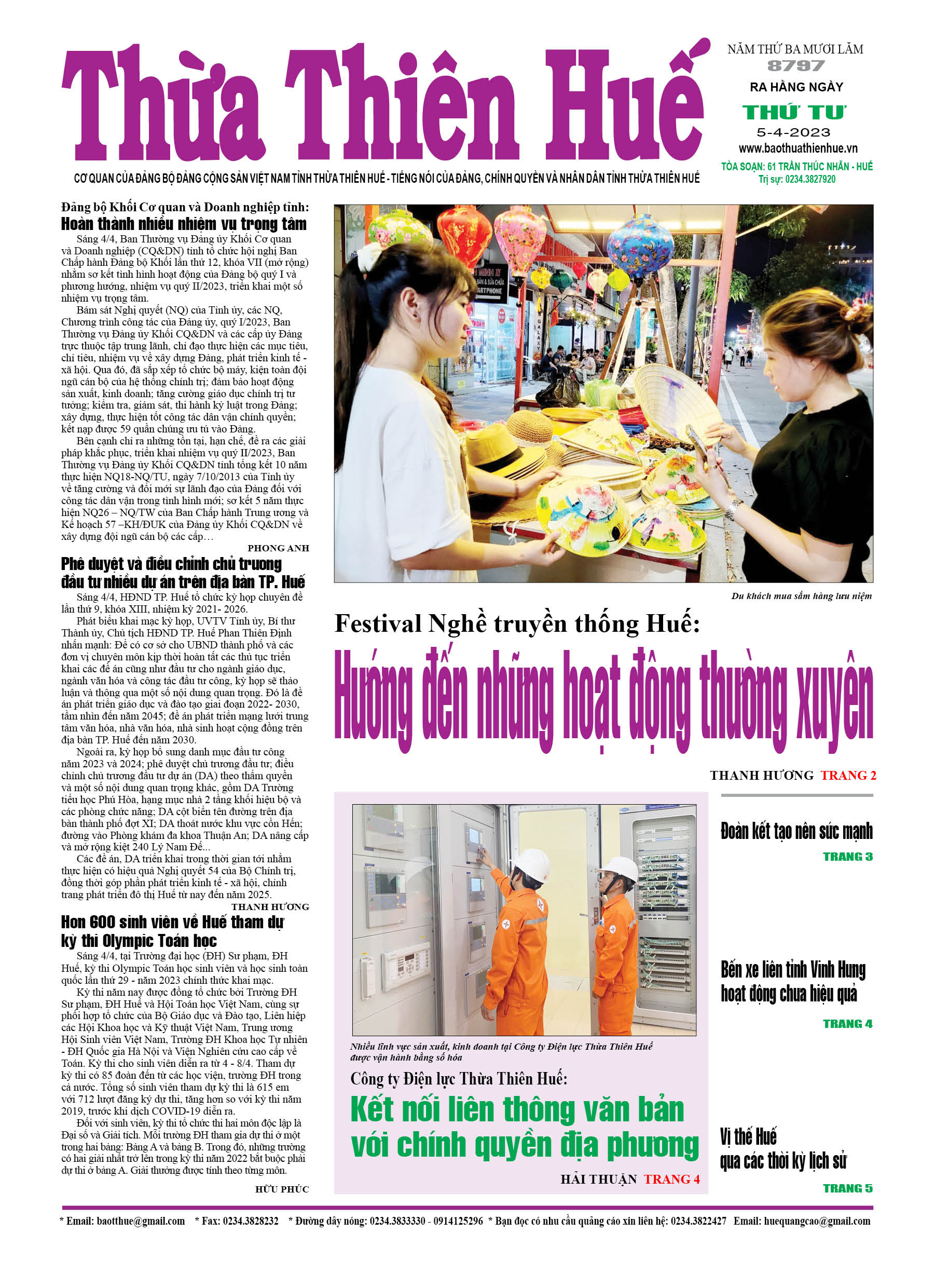 Thứ tư, 05/04/2023