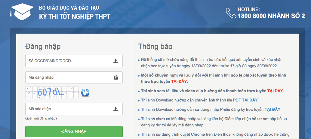 Thí sinh phải bảo mật tài khoản thi tốt nghiệp THPT
