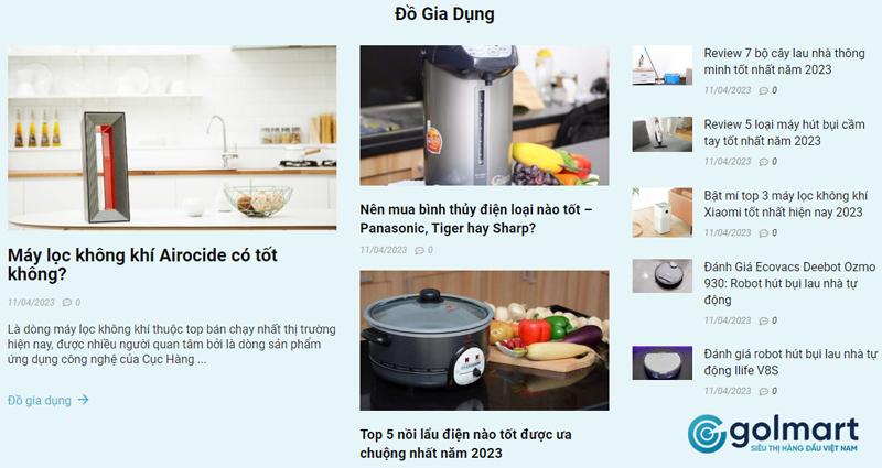 Golmart Việt Nam - Reviews đồ gia dụng tốt nhất cho mọi nhà