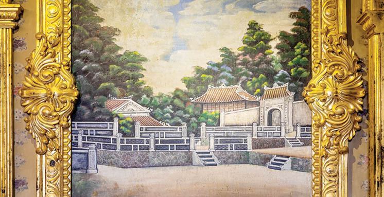 Giải mã bức tranh tường thứ sáu ở Cung An Định