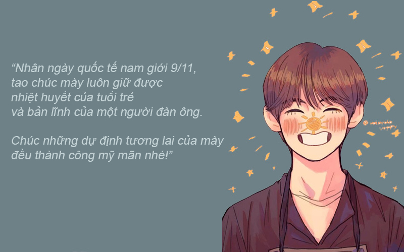 Lời chúc các bạn nam trong lớp mang hàm ý tốt đẹp