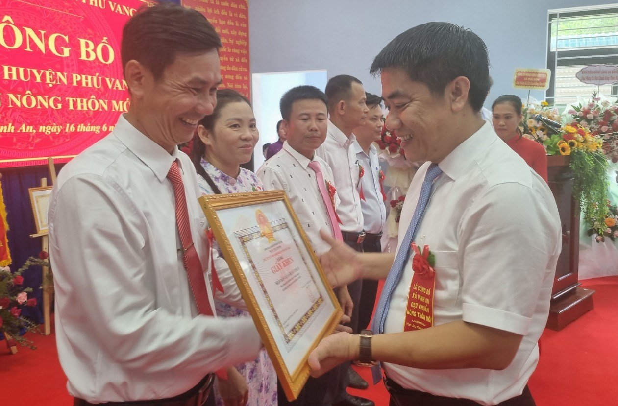 Vinh An-xã đầu tiên của tỉnh đạt chuẩn nông thôn mới giai đoạn 2021-2025