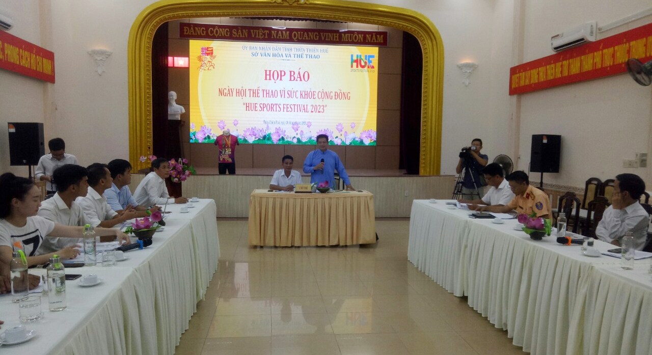 Họp báo Ngày hội Thể thao vì sức khỏe cộng đồng “Hue Sports Festival 2023”