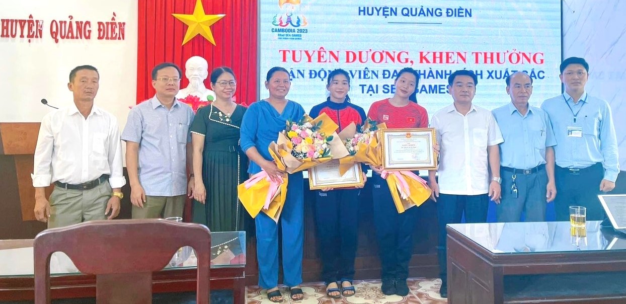 Tuyên dương, khen thưởng 2 vận động viên đoạt huy chương vàng tại SEA Games 32
