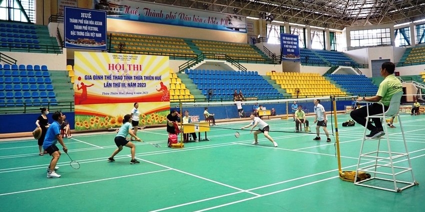 Gần 150 vận động viên tranh tài Hội thi Gia đình thể thao