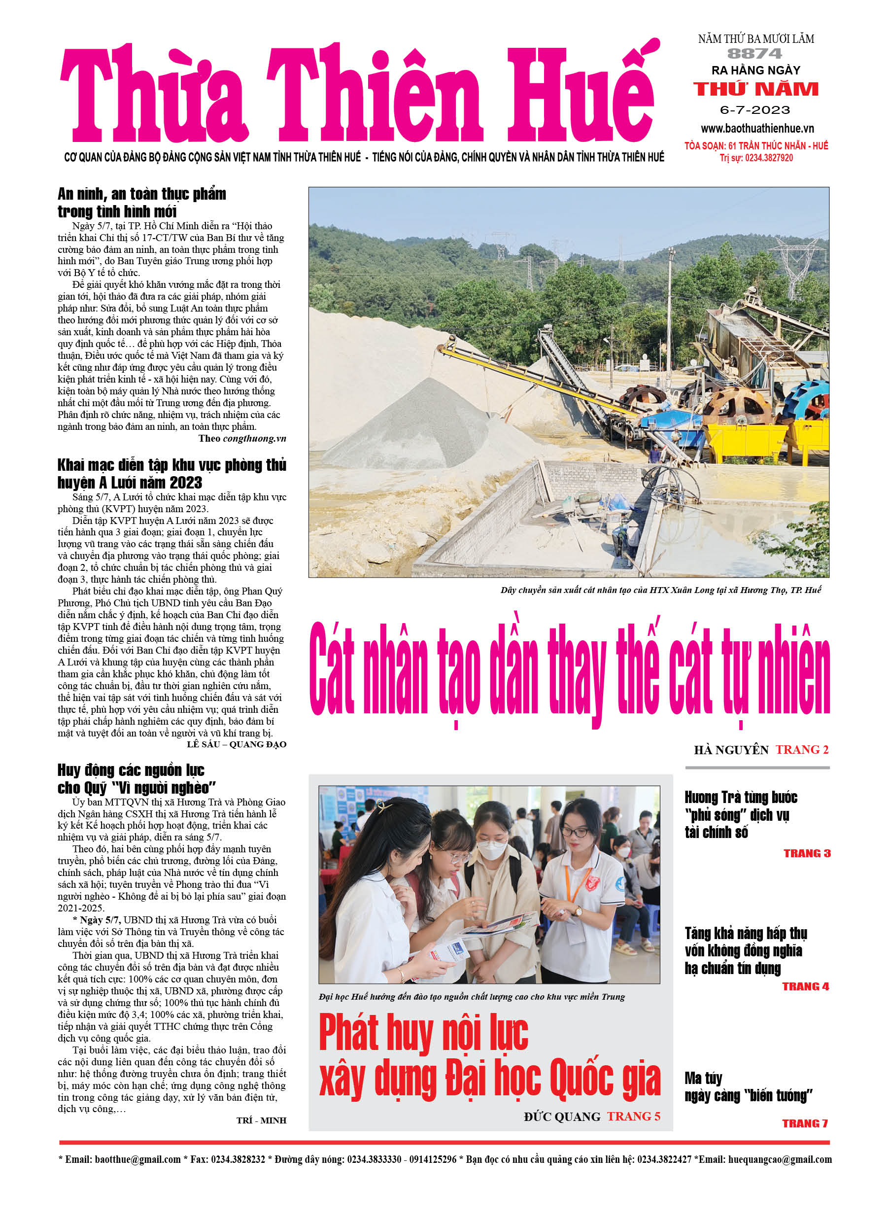 Thứ năm, 06/07/2023