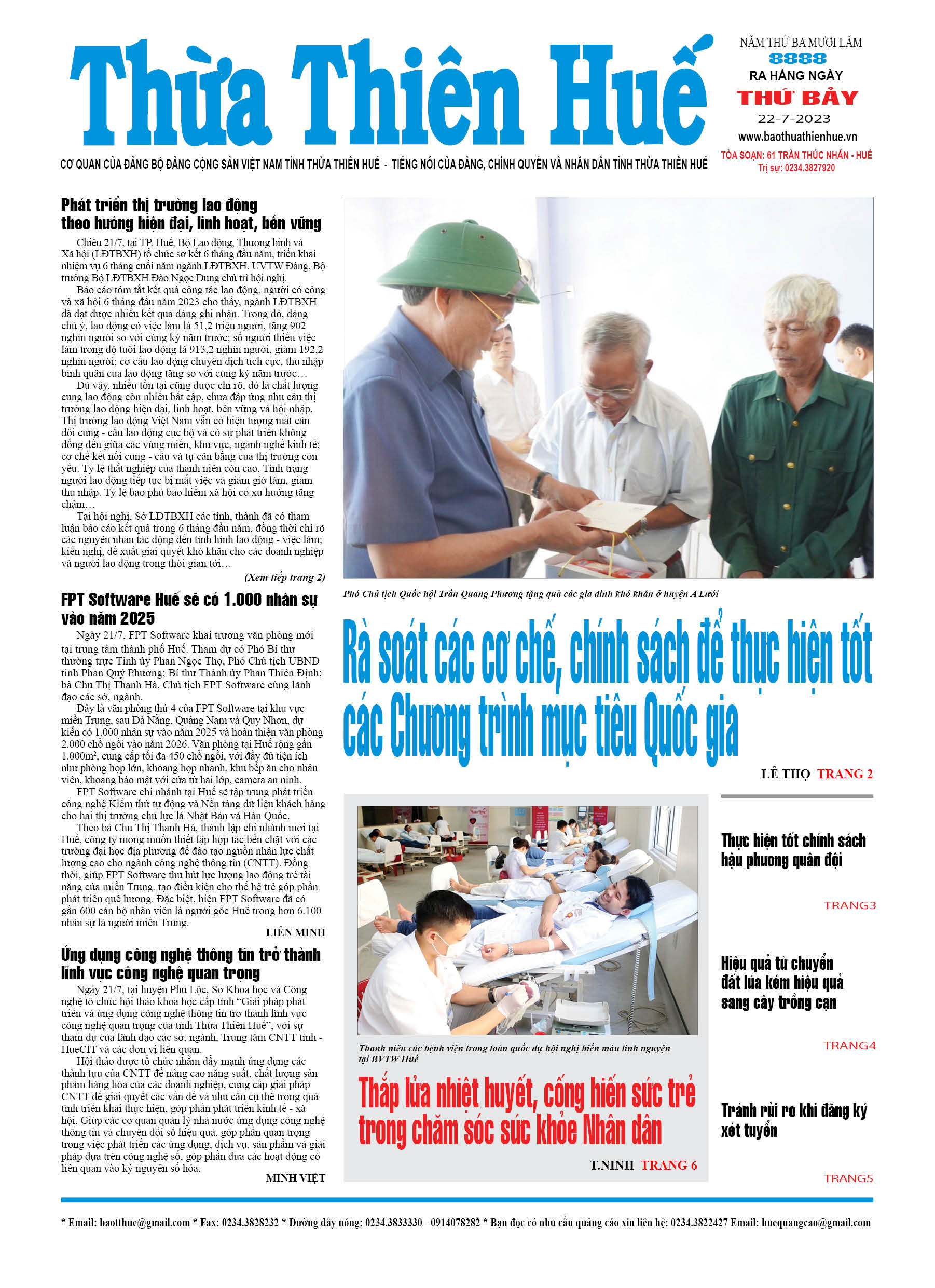 Thứ bảy, 22/07/2023