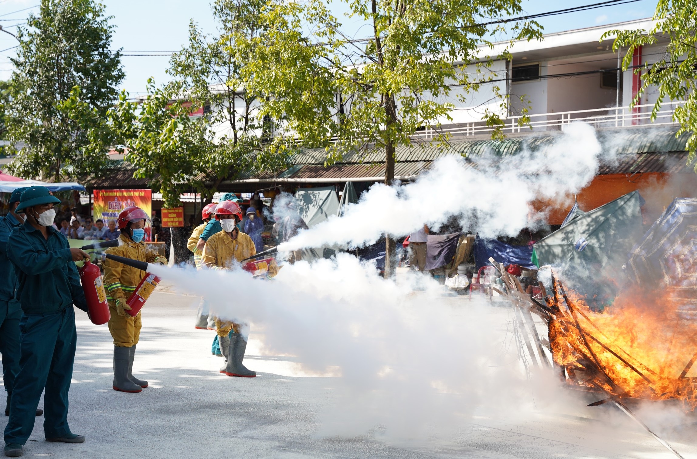 Ra mắt 5 tổ liên gia phòng cháy, chữa cháy  cứu nạn, cứu hộ