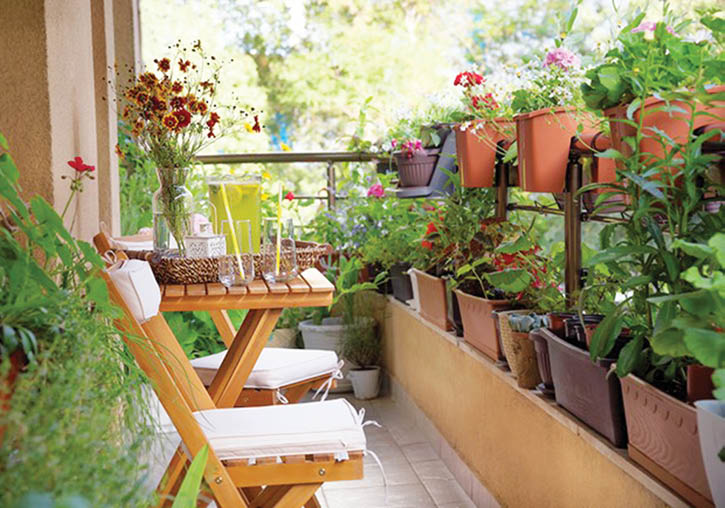 Ban công nhỏ xinh