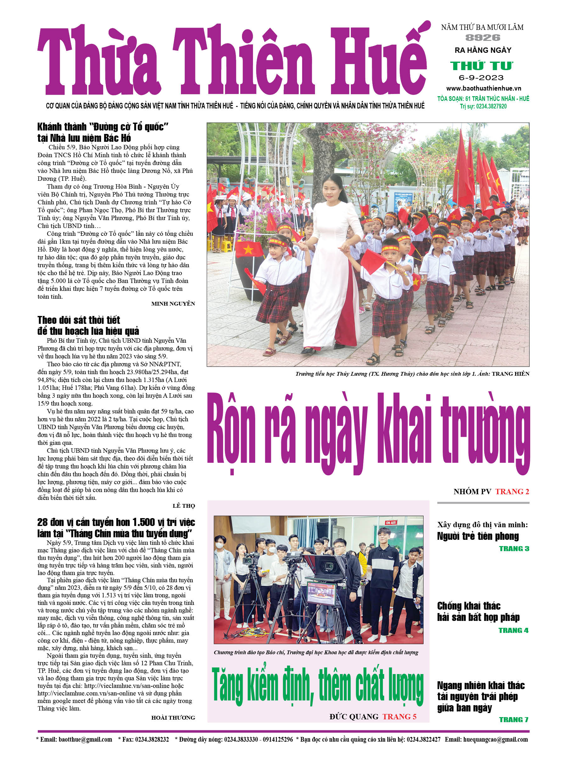 Thứ tư, 06/09/2023