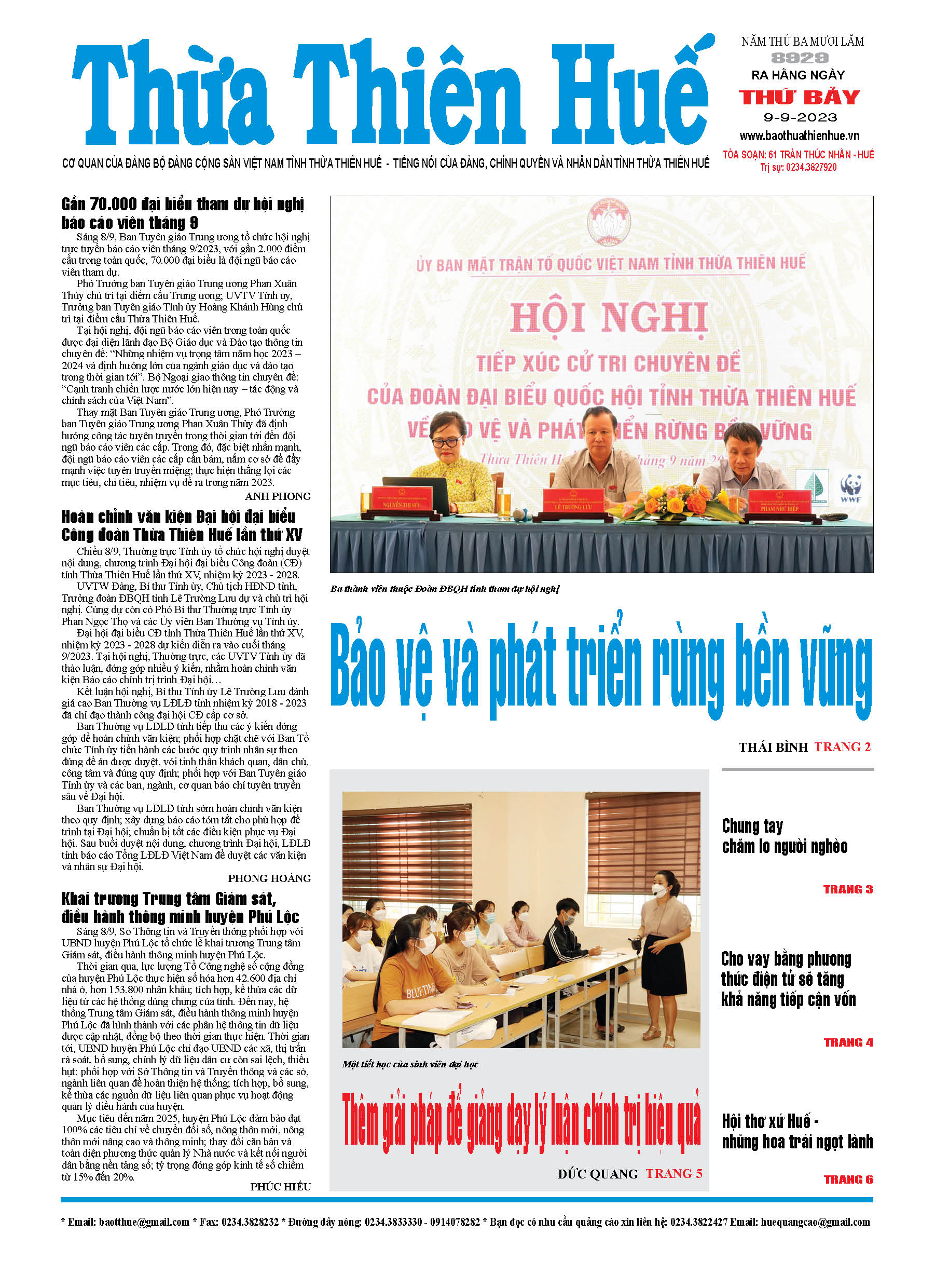 Thứ bảy, 09/09/2023