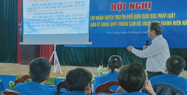 Lan tỏa chính sách bảo hiểm tới cán bộ, đoàn viên thanh niên