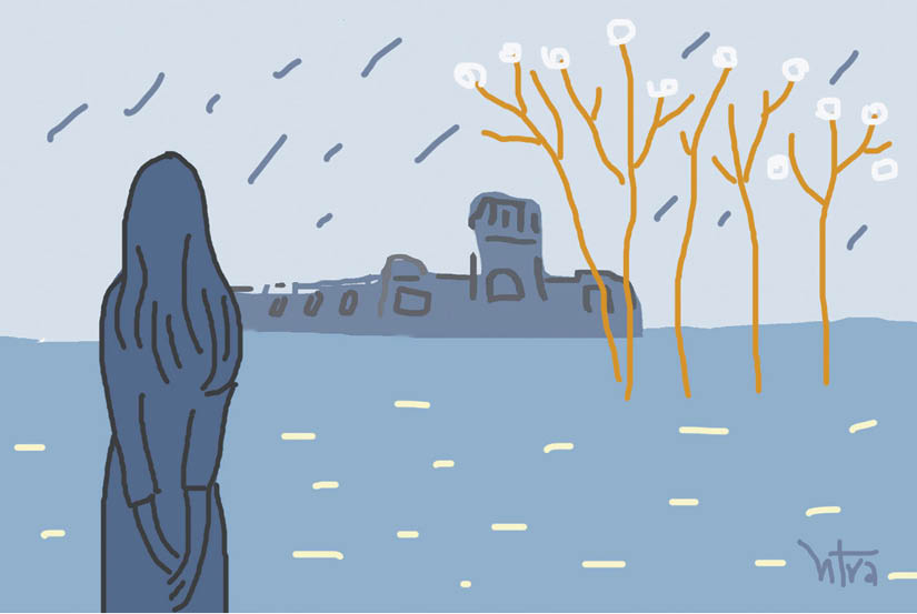 “Nghe mưa nơi này lại nhớ mưa quê”