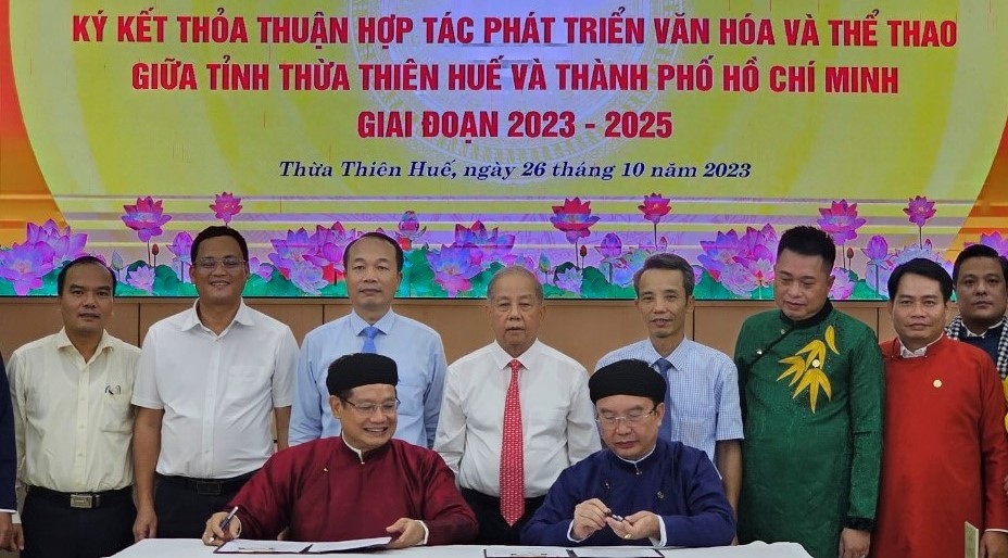 Thừa Thiên Huế và TP Hồ Chí Minh hợp tác quảng bá văn hóa, hình ảnh hai địa phương