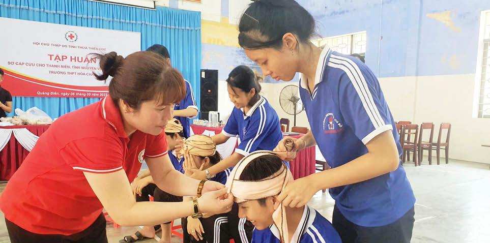 Để phong trào chữ thập đỏ sống động trong học đường