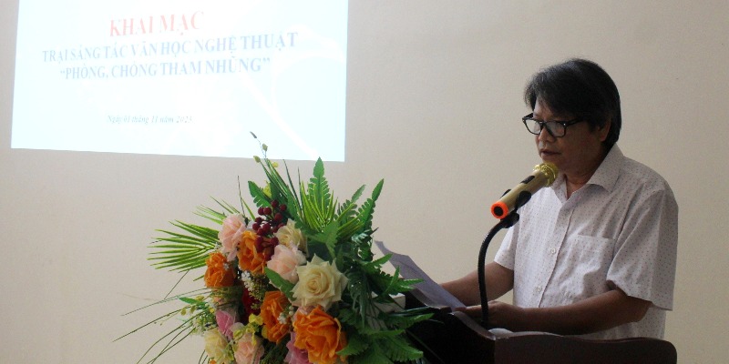 Khai mạc trại sáng tác văn học nghệ thuật về phòng, chống tham nhũng