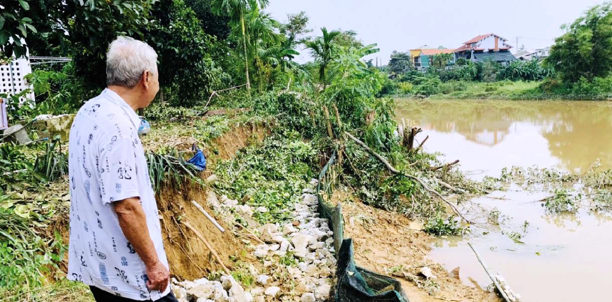 Khẩn trương khắc phục sạt lở ở các bờ sông