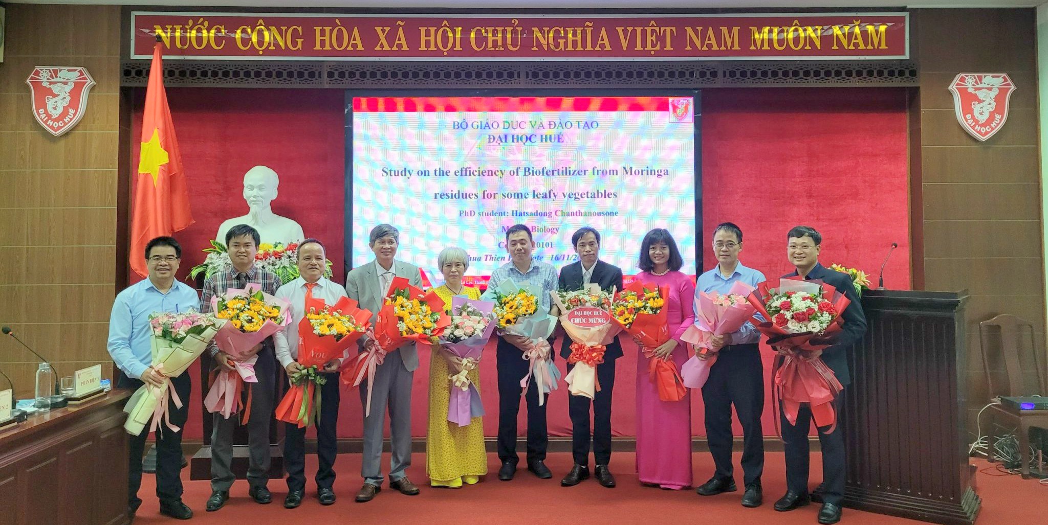 Nghiên cứu sinh quốc tế đầu tiên bảo vệ thành công luận án tiến sĩ cấp Đại học Huế