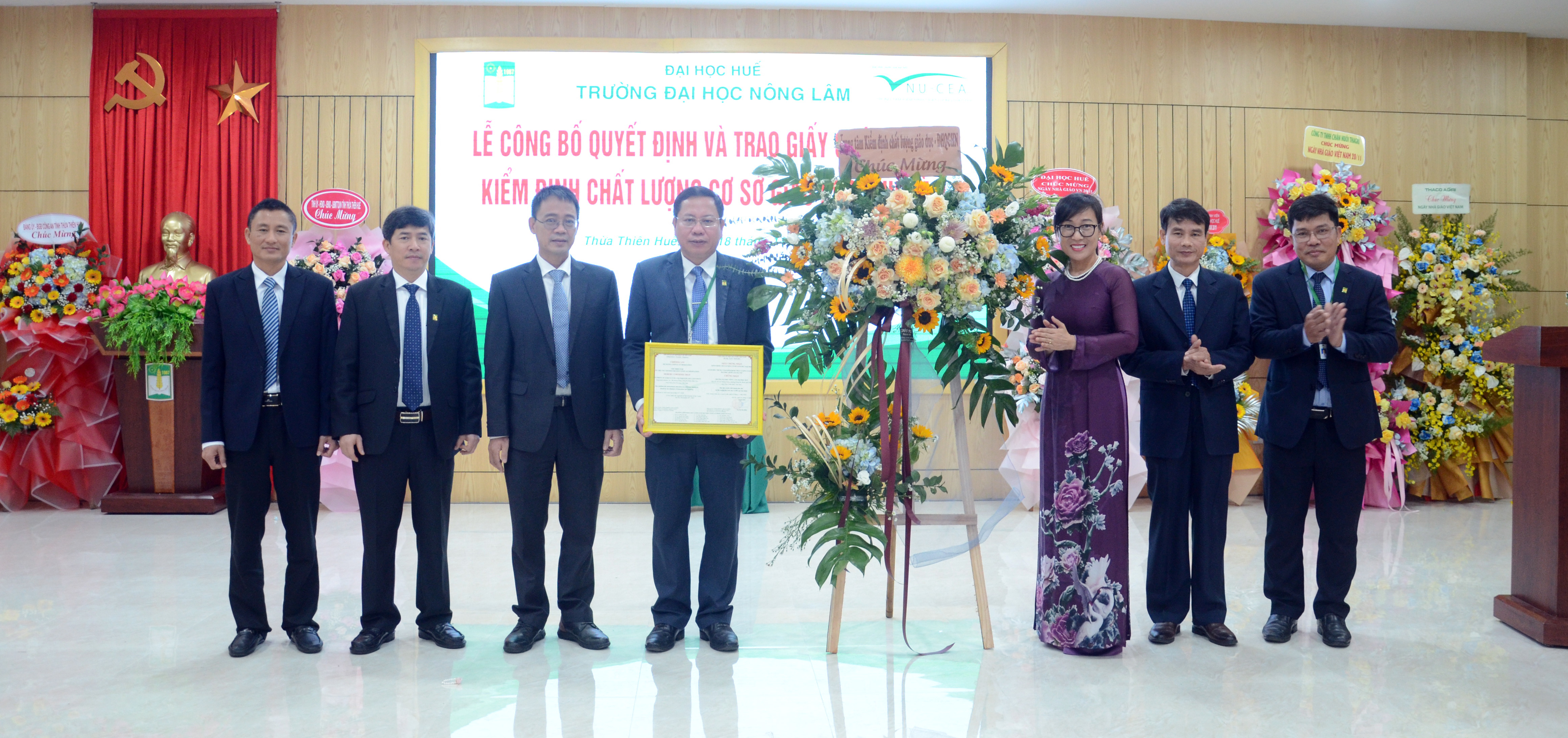 Trường đại học Nông Lâm được chứng nhận chất lượng chu kỳ 2