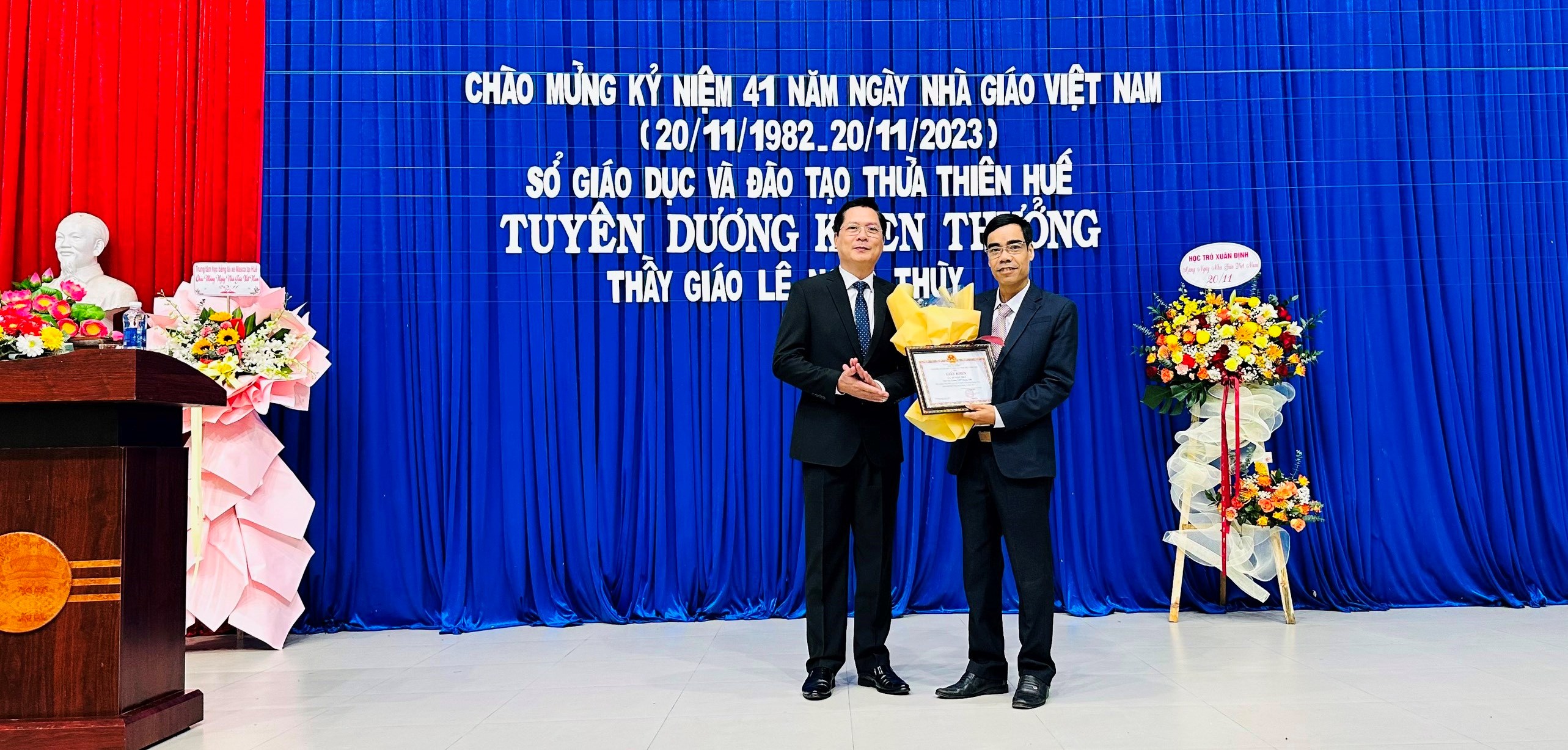Tuyên dương thầy giáo dũng cảm cứu người