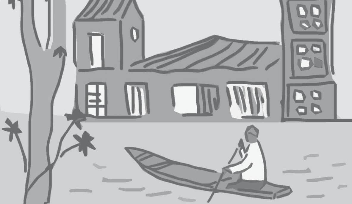 Chiếc ghe ở phố