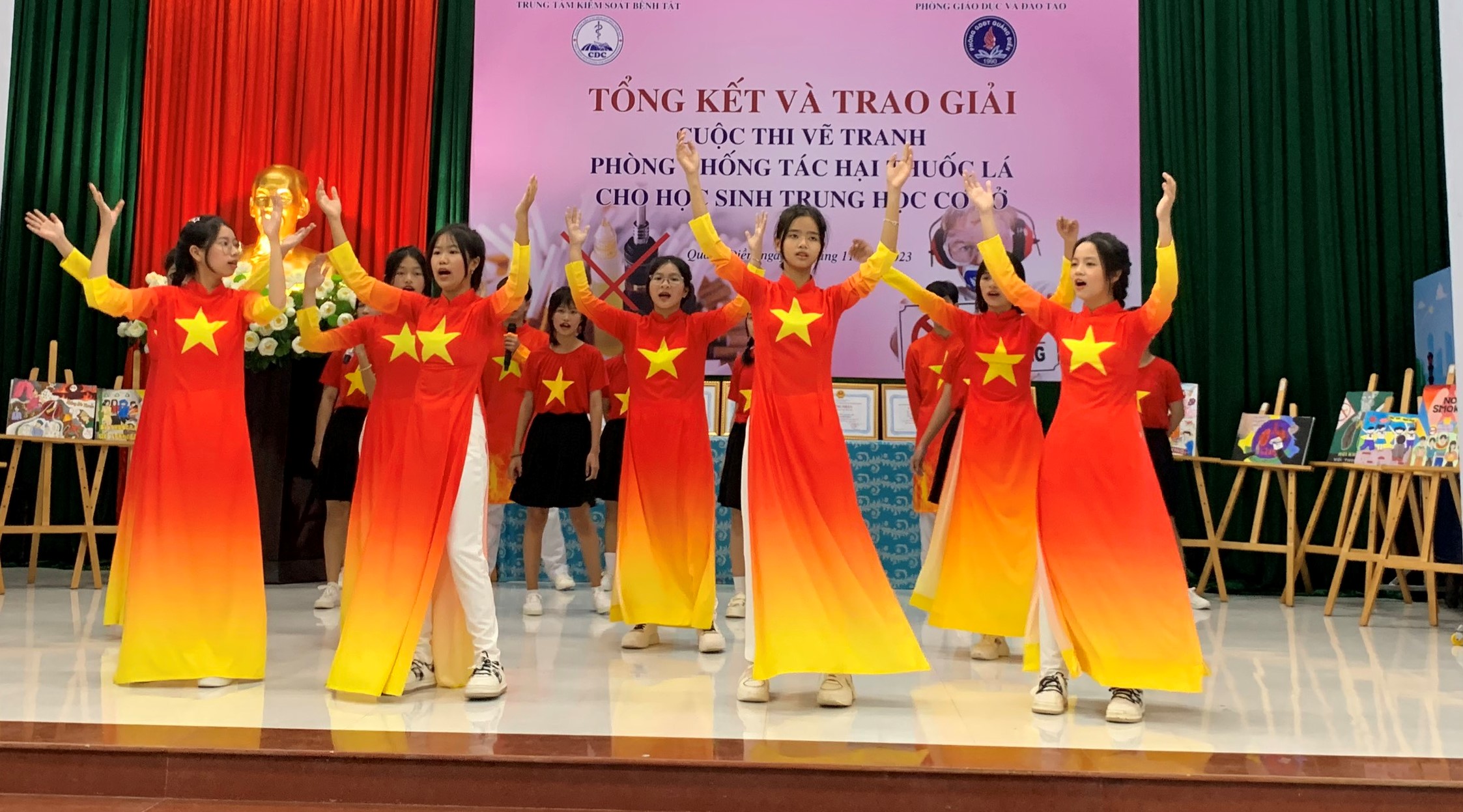 Trao giải cuộc thi vẽ tranh phòng chống thuốc lá