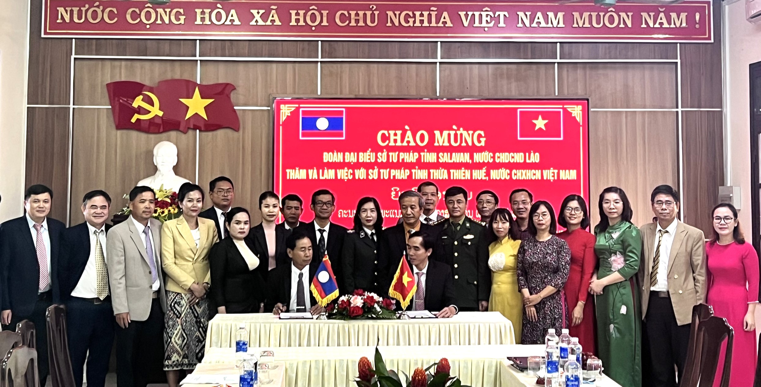 Tăng cường phối hợp hoạt động tư pháp với tỉnh Salavan