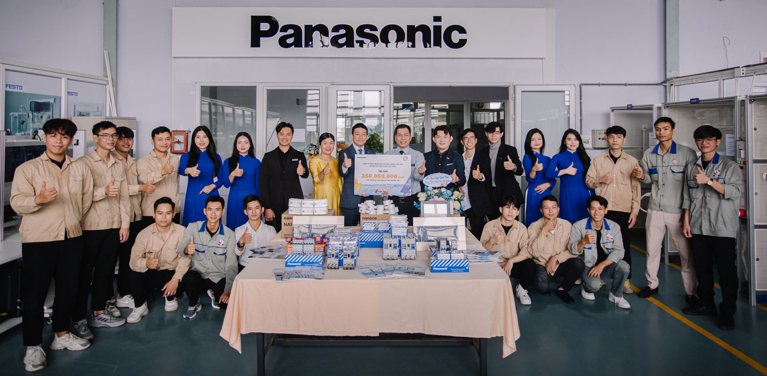 Panasonic tài trợ thiết bị thực hành cho sinh viên, đảm bảo sự phát triển toàn diện cho thế hệ kỹ sư điện trẻ