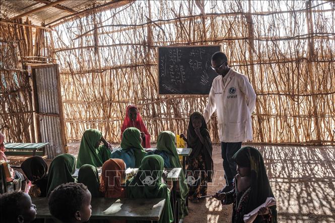 Nhật Bản cam kết 3 triệu USD hỗ trợ giáo dục cho người tị nạn