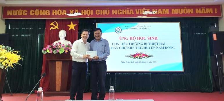 Phát động hỗ trợ cho học sinh là con em tiểu thương chợ Khe Tre