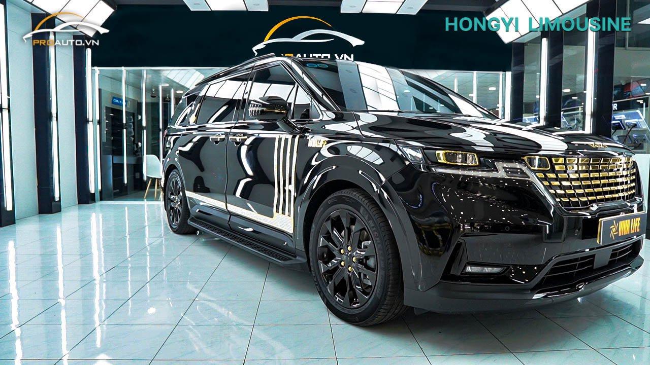 Độ ghế limousine Kia Carnival mạ vàng độc nhất vô nhị