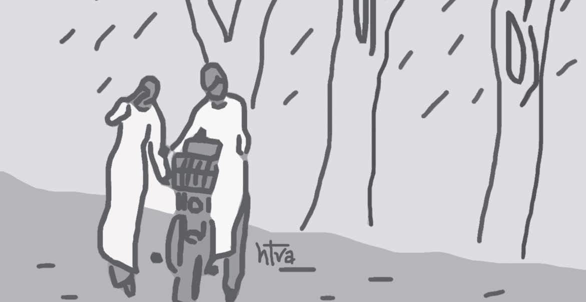 Trong lòng mưa Huế