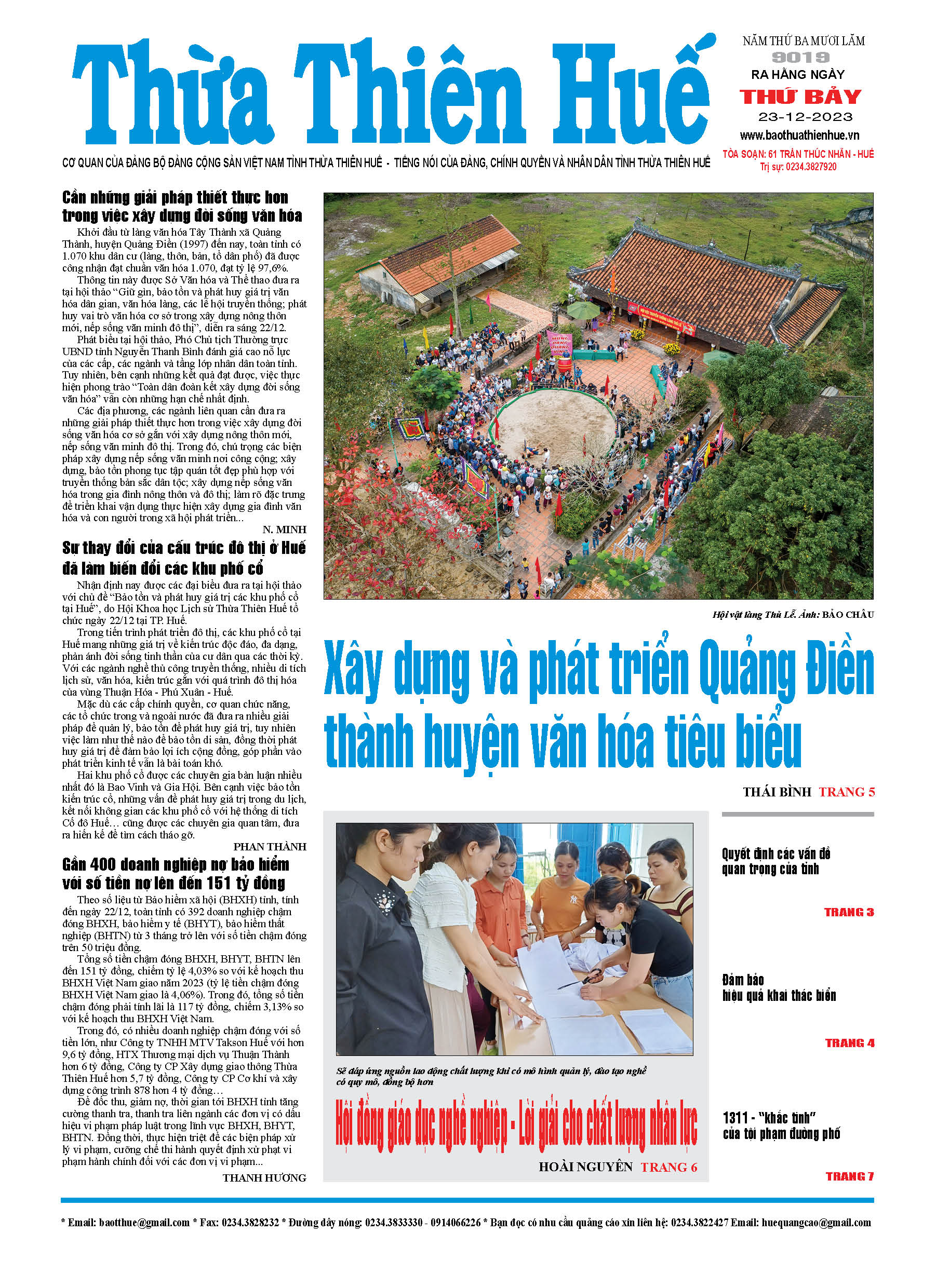 Thứ bảy, 23/12/2023