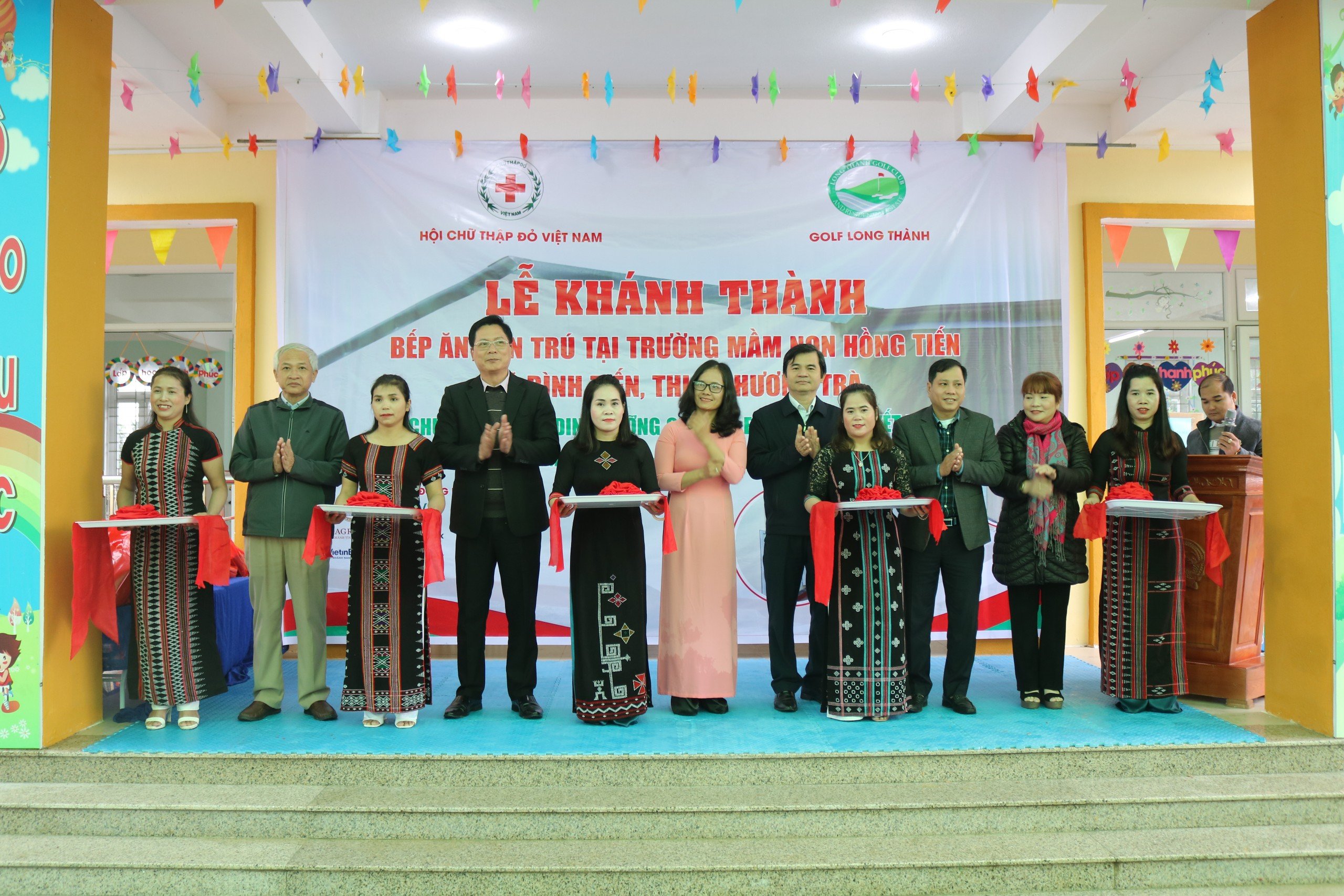 Khánh thành công trình Bếp ăn bán trú tại Trường mầm non Hồng Tiến