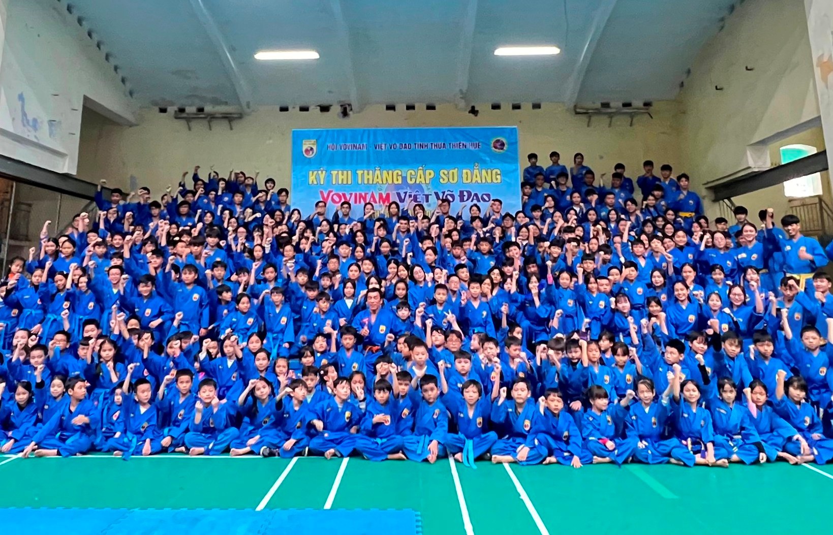 365 võ sinh tham gia kỳ thi thăng cấp sơ đẳng Vovinam