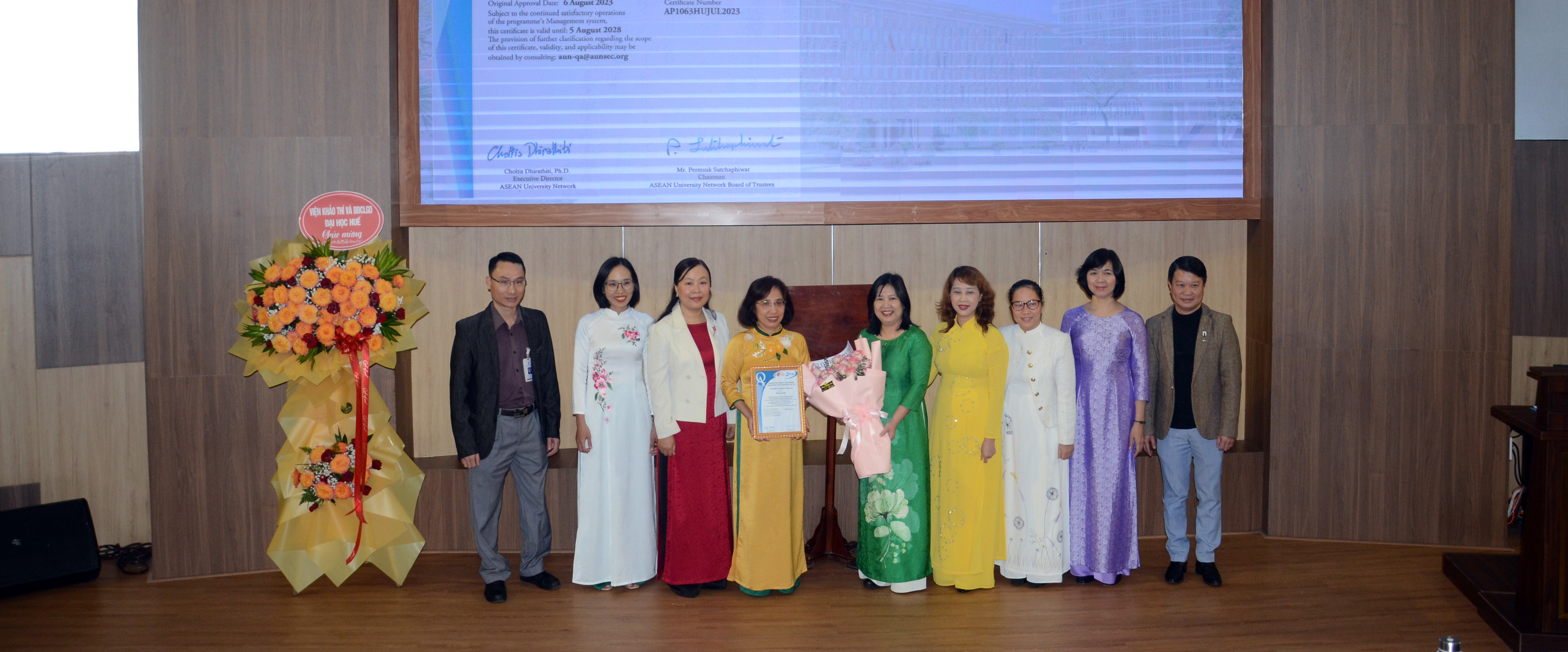 Ngành học đầu tiên của Đại học Huế đạt chuẩn chất lượng của AUN-QA