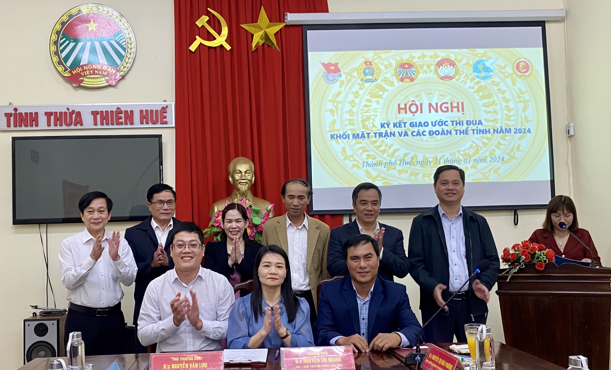 Ký kết giao ước thi đua Khối Mặt trận - Đoàn thể tỉnh