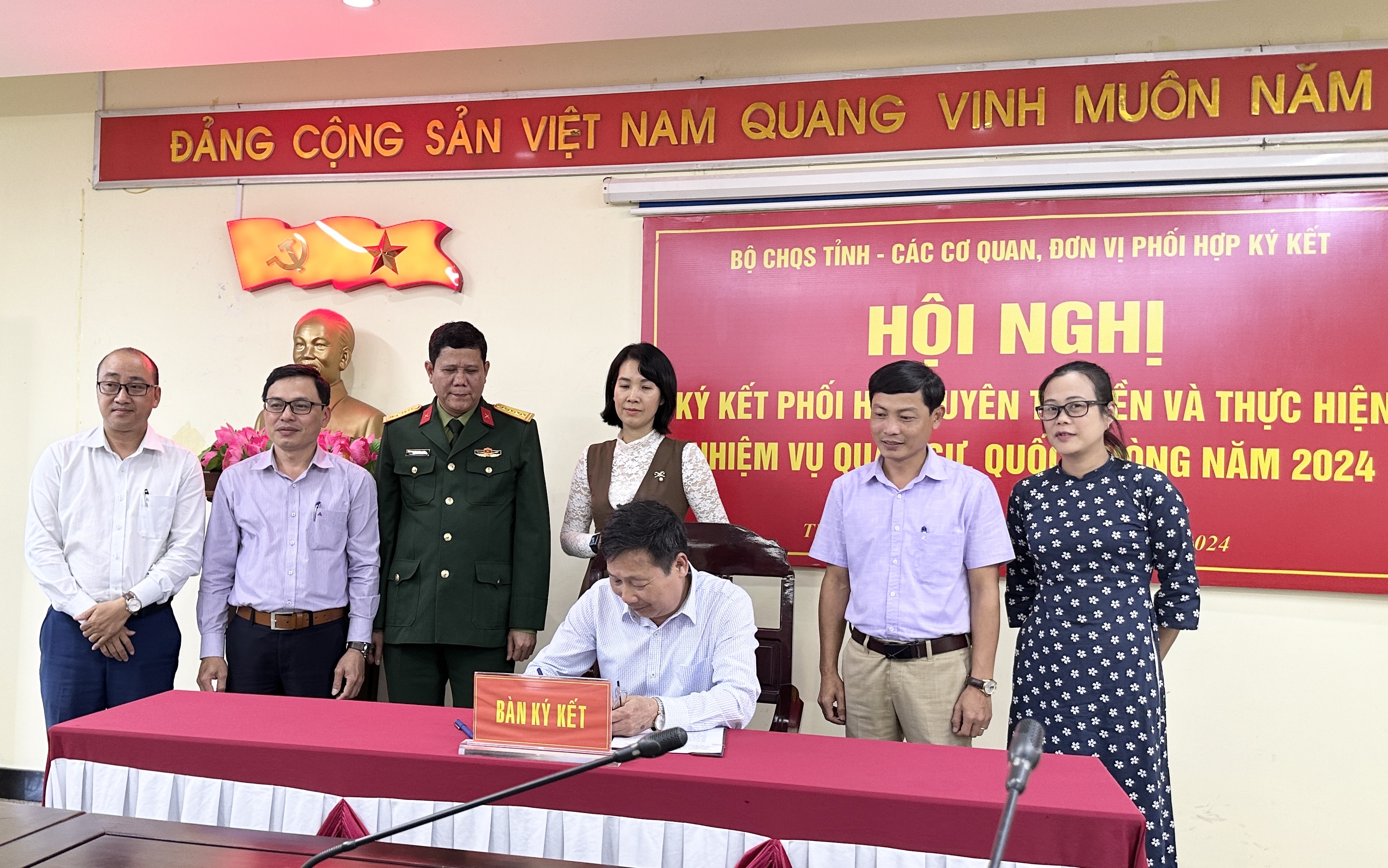 Phối hợp tuyên truyền, thực hiện nhiệm vụ quân sự, quốc phòng năm 2024