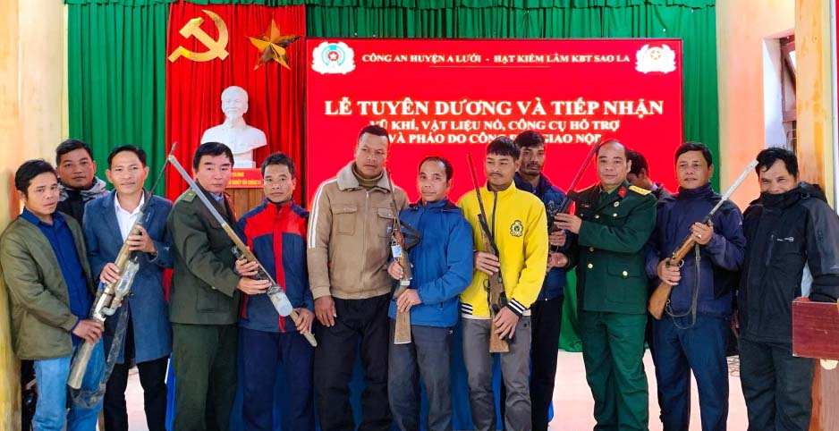 Thu giữ 40 khẩu súng tự chế các loại