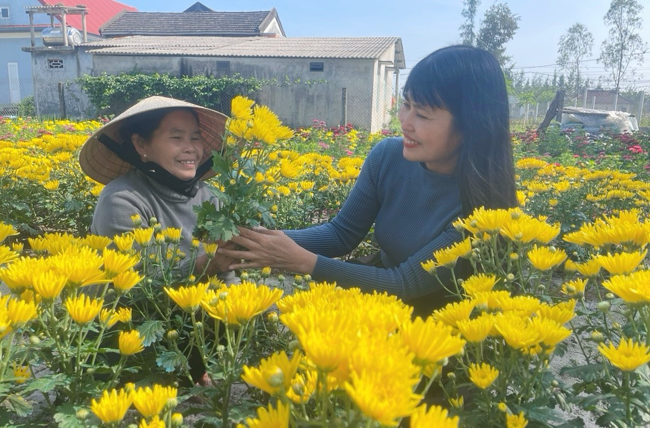 Thu nhập tốt từ vụ rau, hoa tết