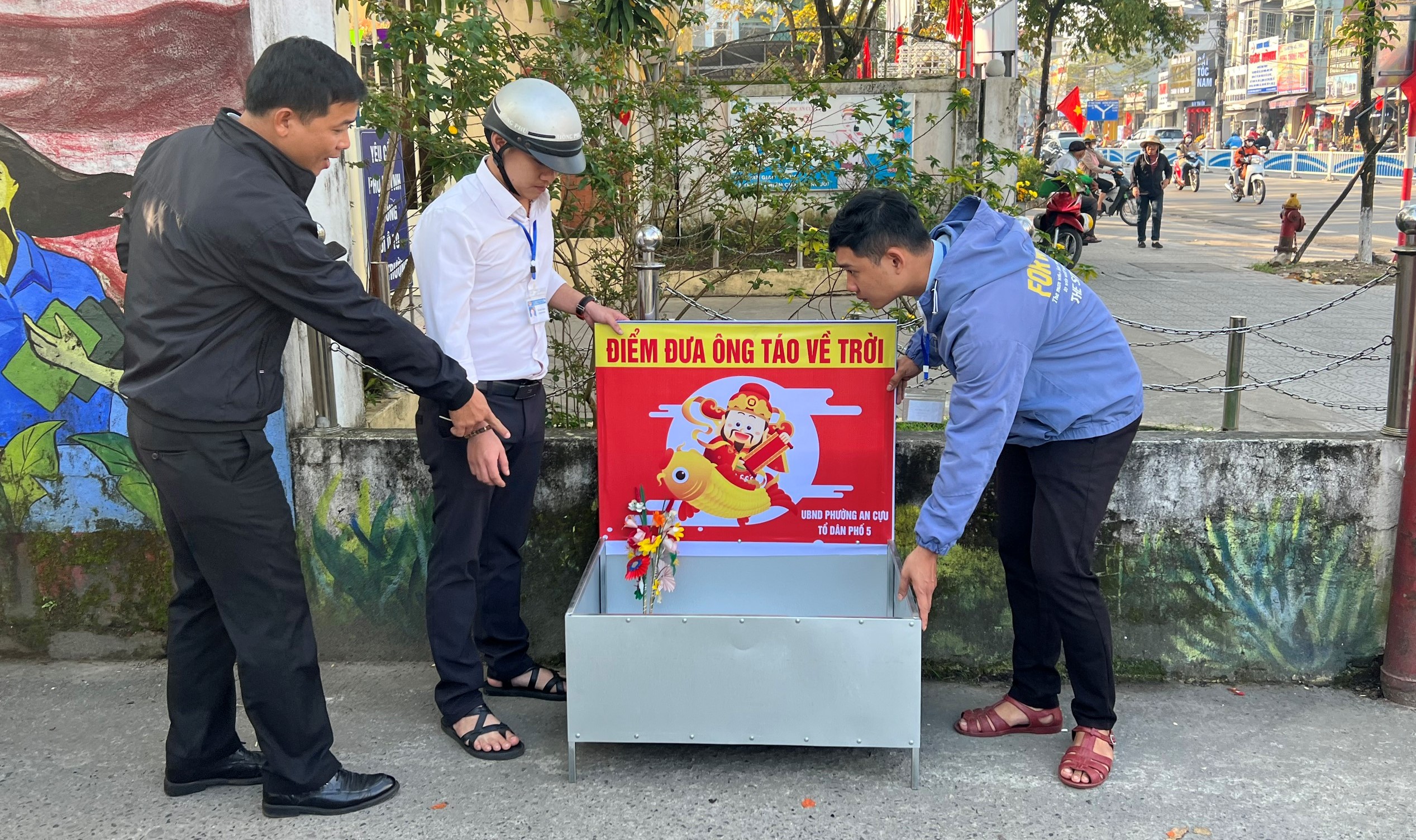 Trạm cá chép siêu tốc tiễn ông Táo