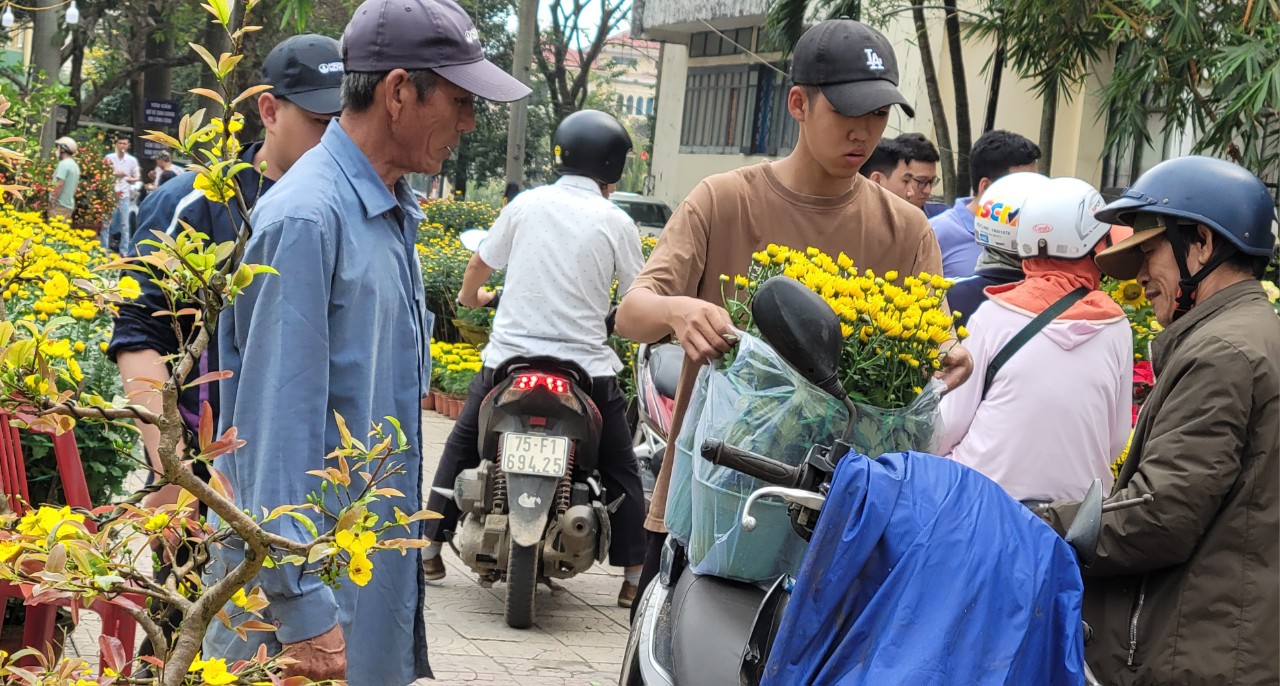 Hoa nhiều, nhưng khách chưa đông