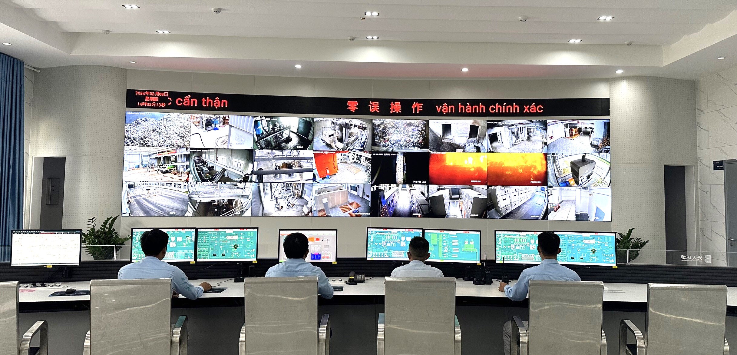 Nhà máy xử lý rác hiện đại nhất Huế hoạt động xuyên tết