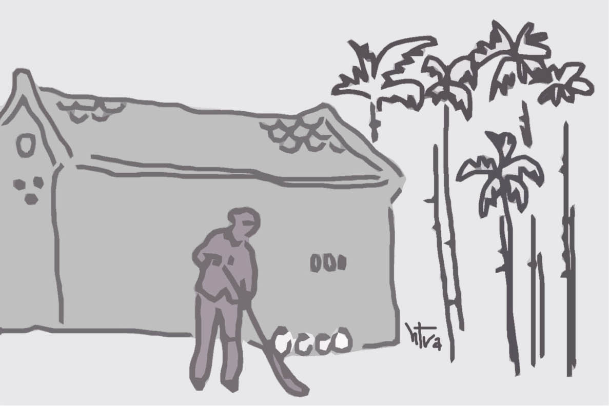 Vườn quê thắp lửa