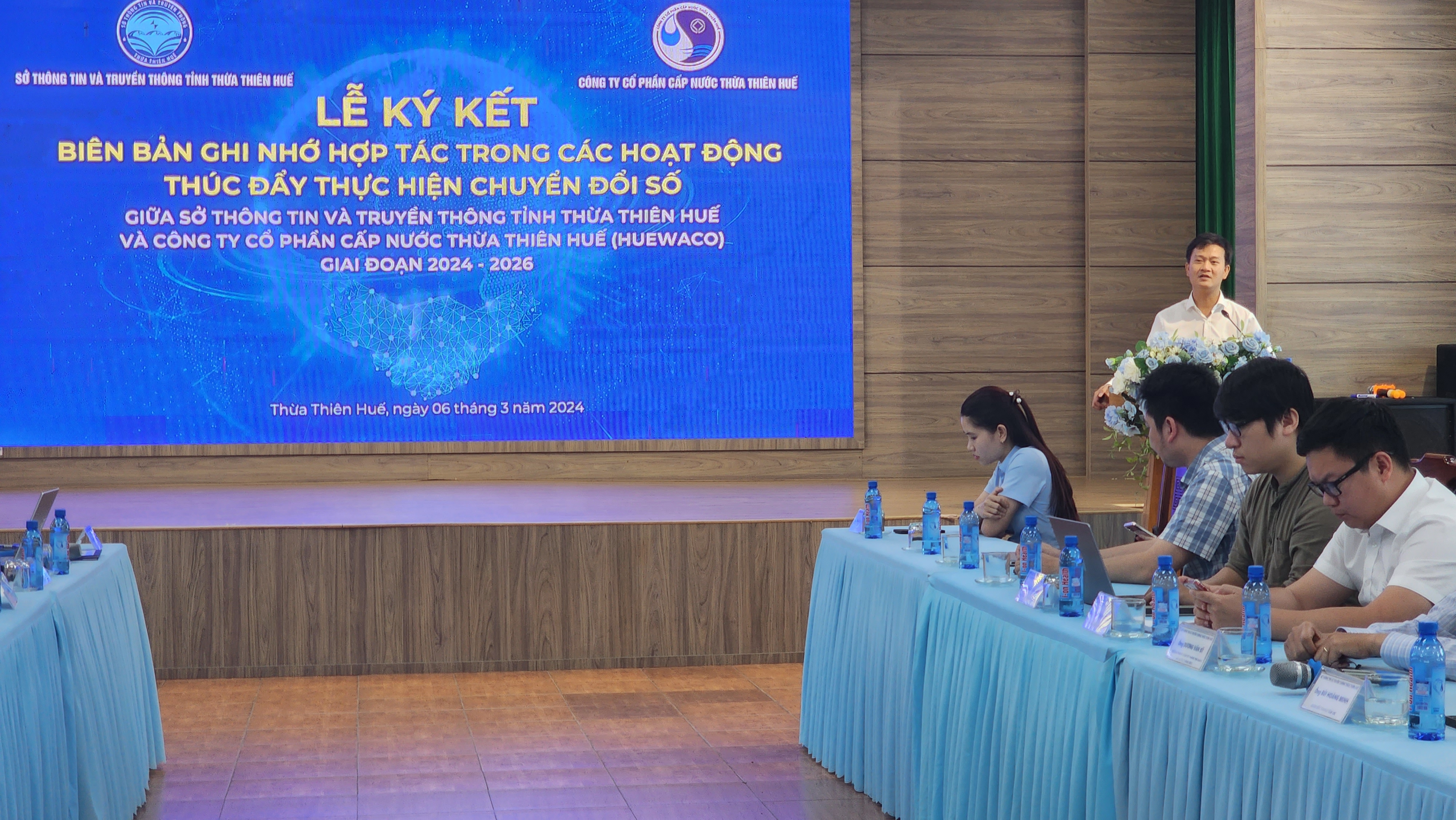 Sở Thông tin  Truyền thông và HueWACO 
Ký kết hợp tác chuyển đổi số giai đoạn 2024 - 2026