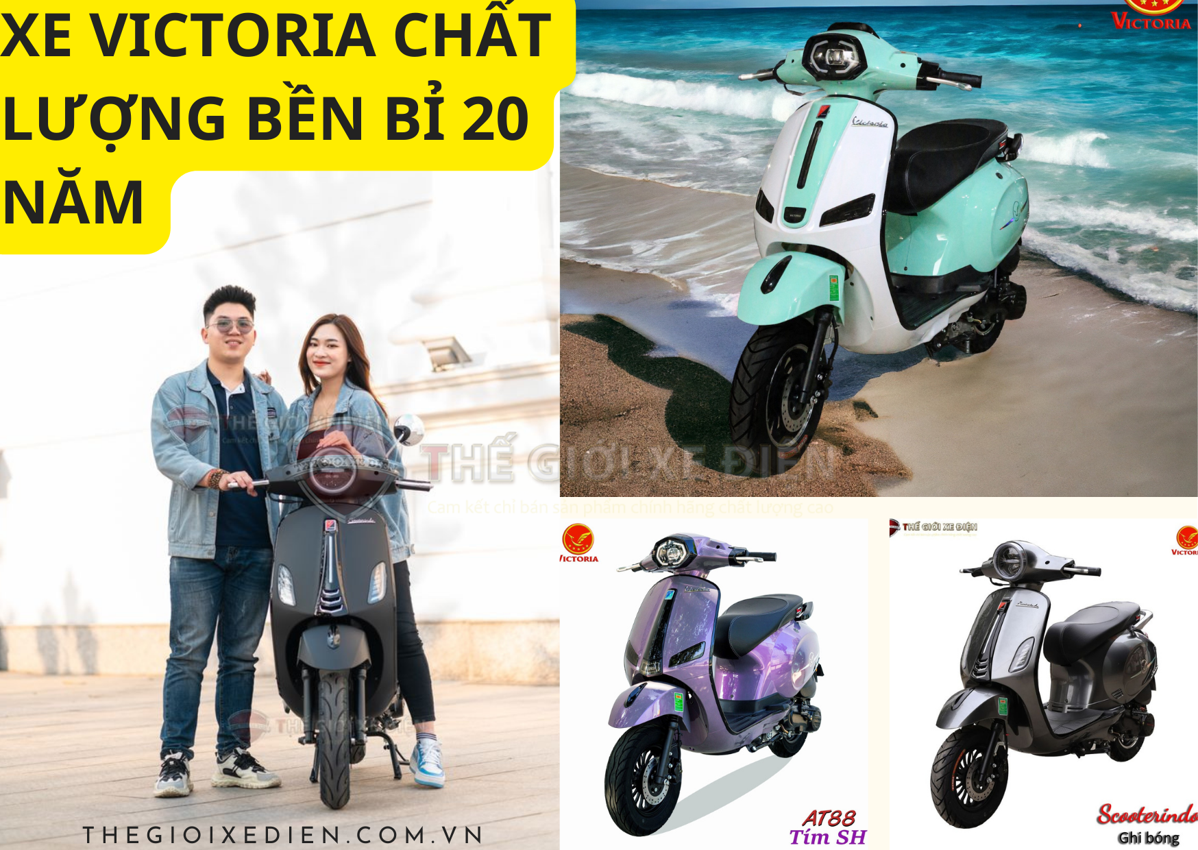 Xe Victoria 50cc đẹp, động cơ mạnh mẽ có độ bền kéo dài đến 20 năm