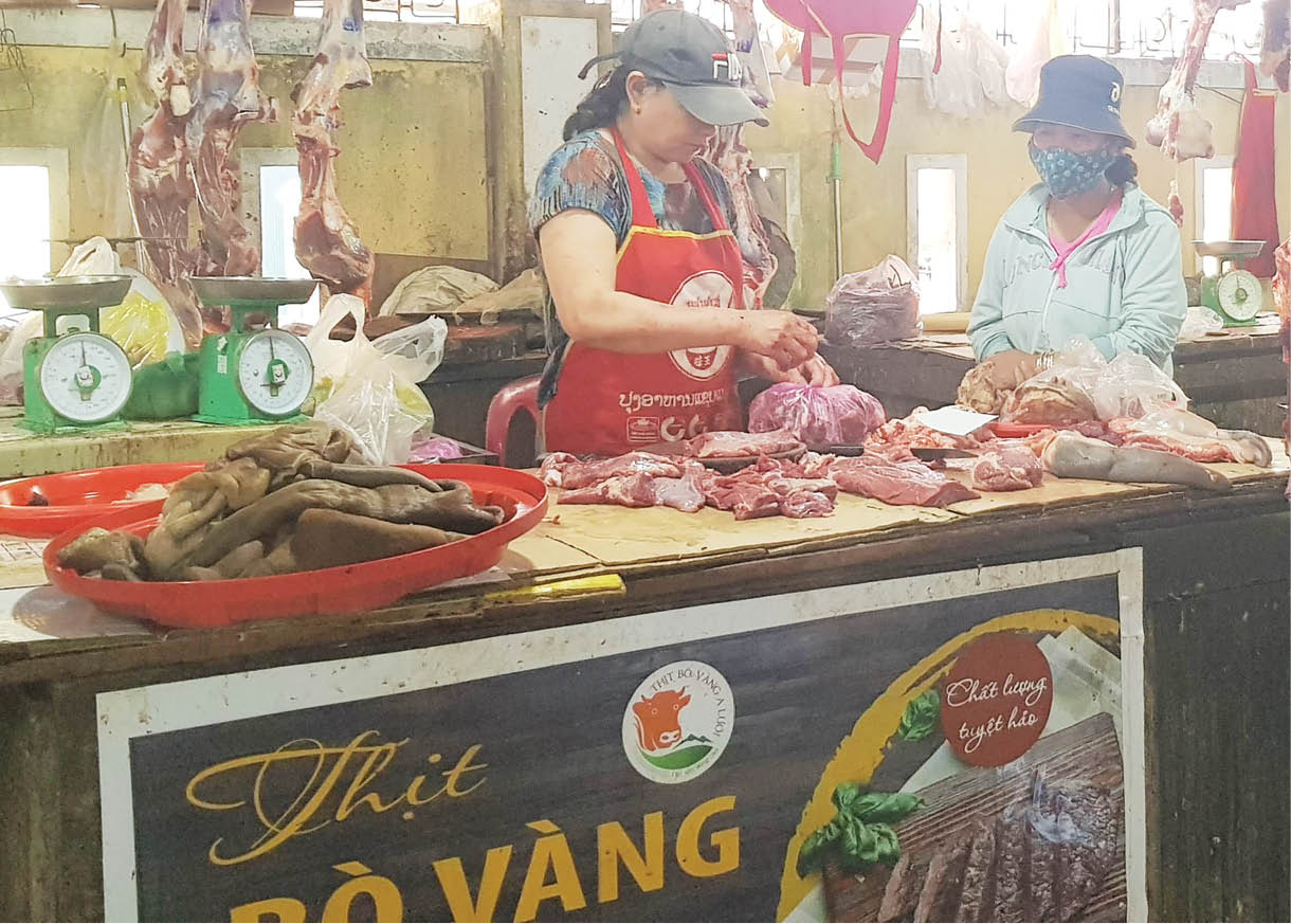 Đặc sản thịt bò vàng A Lưới ra chợ